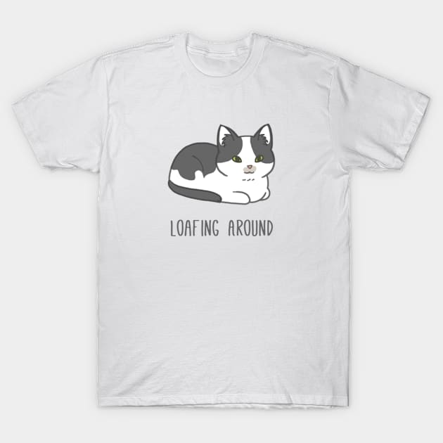 Loafing Around Cat T-Shirt by MonoFishTank